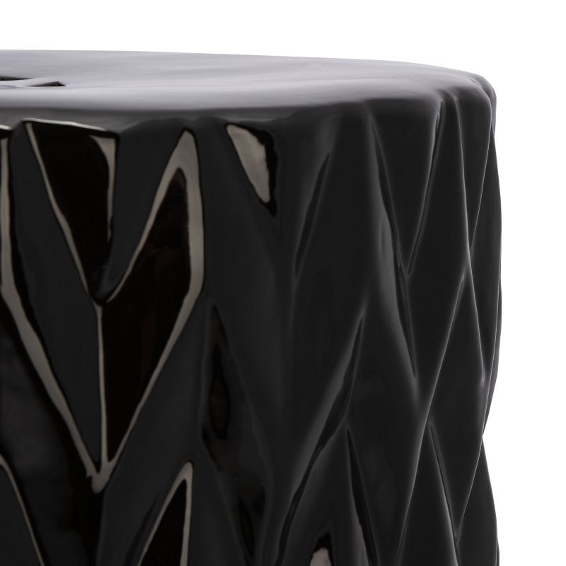 Pansy Garden Stool - Black - Safavieh