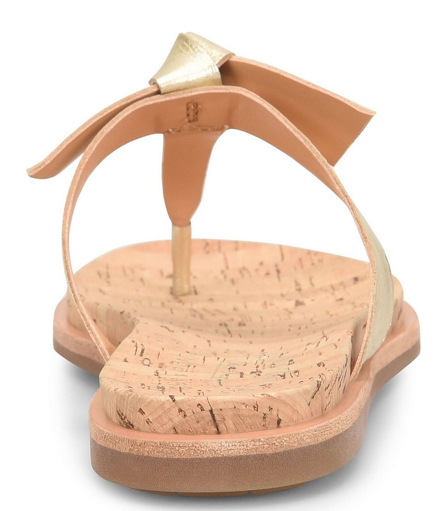 Kork-Ease Blake Leather Knot Bow Thong Flat Sandals