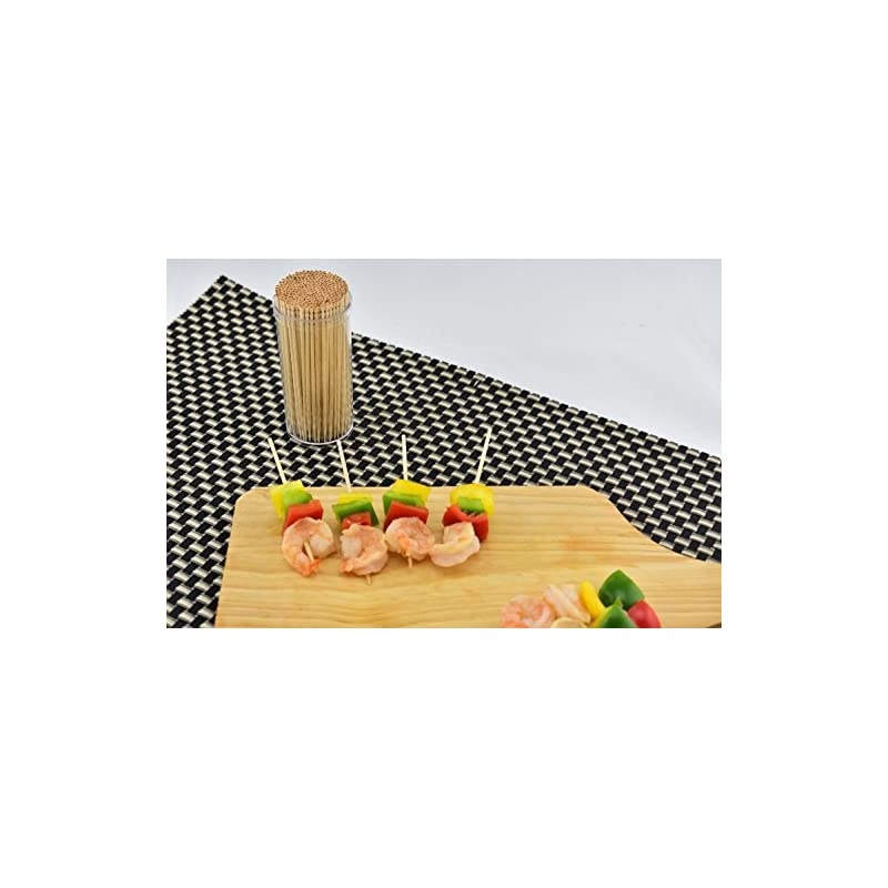 Premium 4" Kokeshi Toothpicks Skewers 500ct (2 Packs of 250) Extra long toothpicks for appetizers GM1034