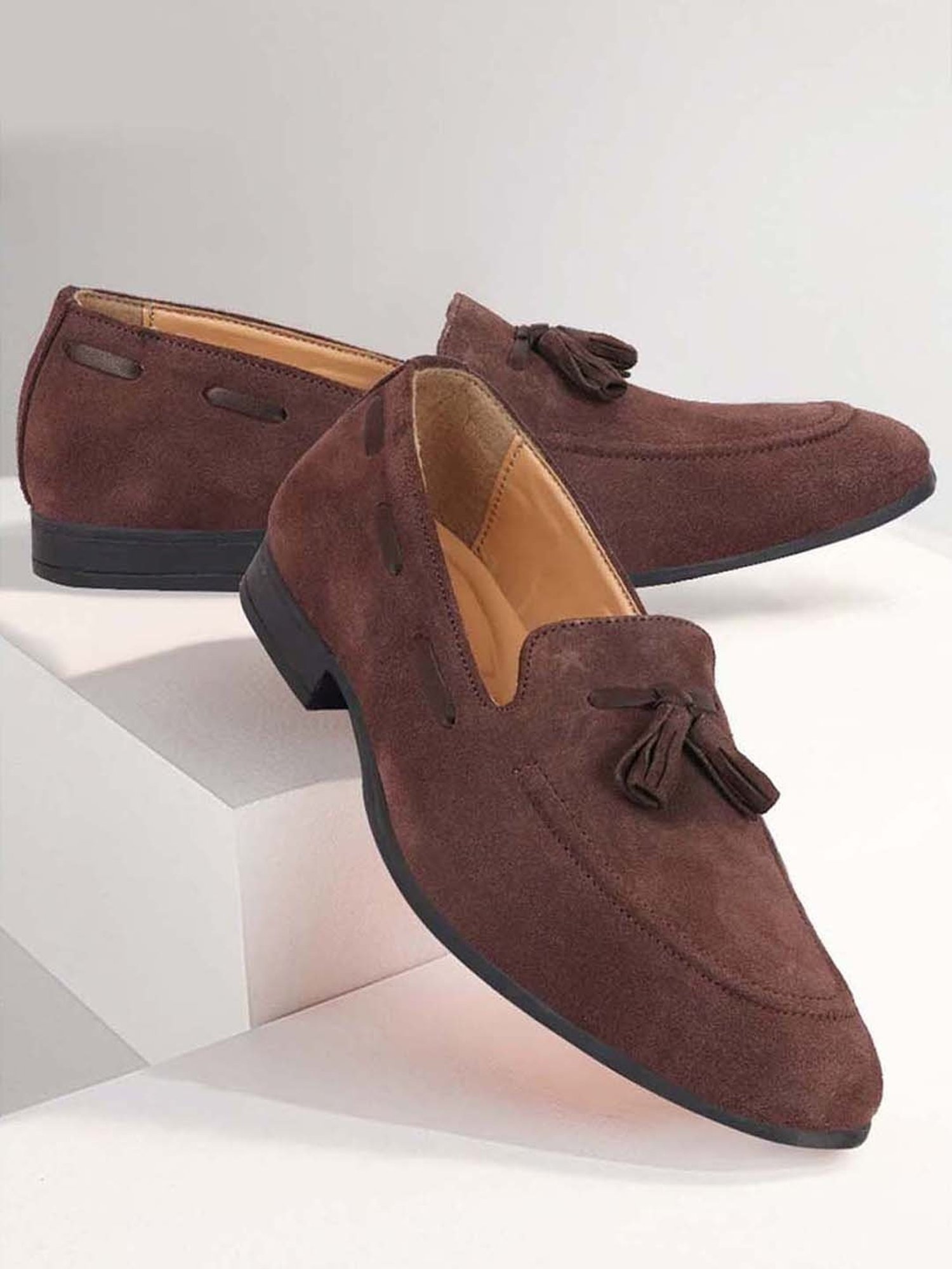Fausto Men's Brown Casual Mocassins