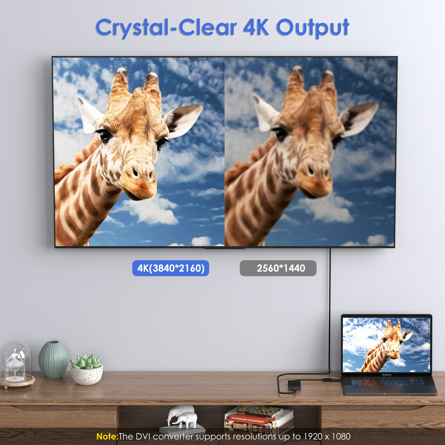 Wavlink USB-C to Dual 4k HDMI MST Adapter Splitter, Thunderbolt 3 Compatible, USB Type C to HDMI Multi Monitor Converter for Macbook, Macbook Pro, Macbook Air,iPad Pro ect (DP Alternate Mode Required)