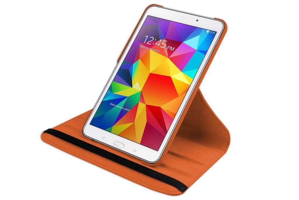 Hellfire Trading PU Leather Case 360 Rotating for Samsung Galaxy Tab 4 T330 8" - Hot Pink