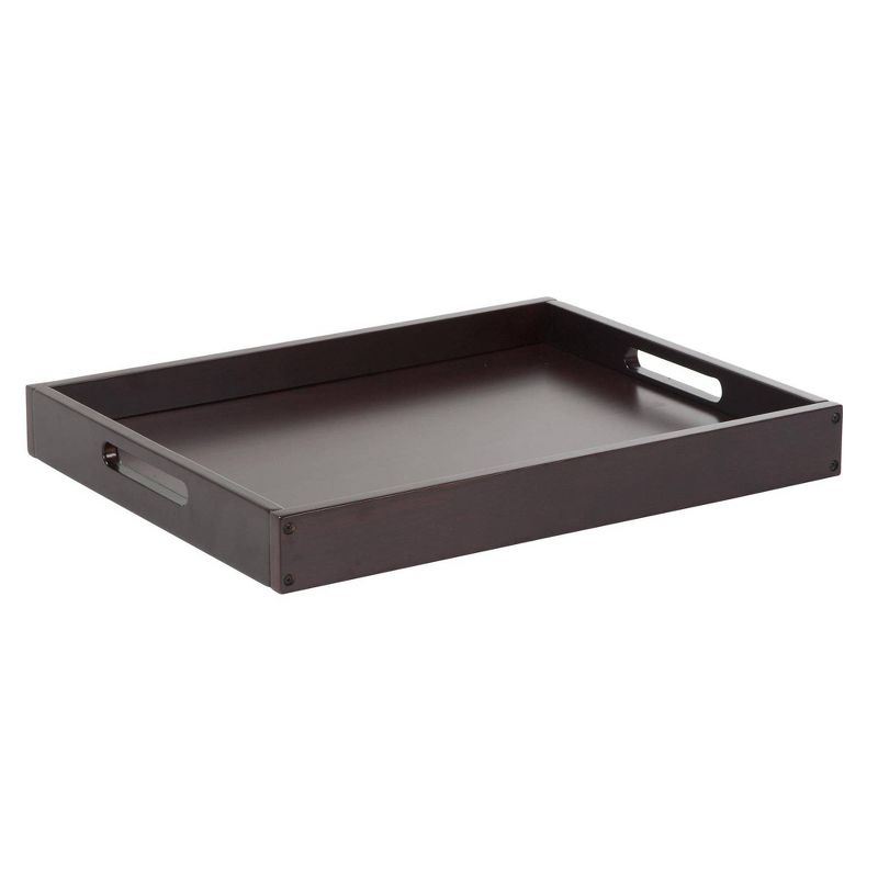 Wood Folding Wine Rack with Removable Tray Espresso - Room and Joy