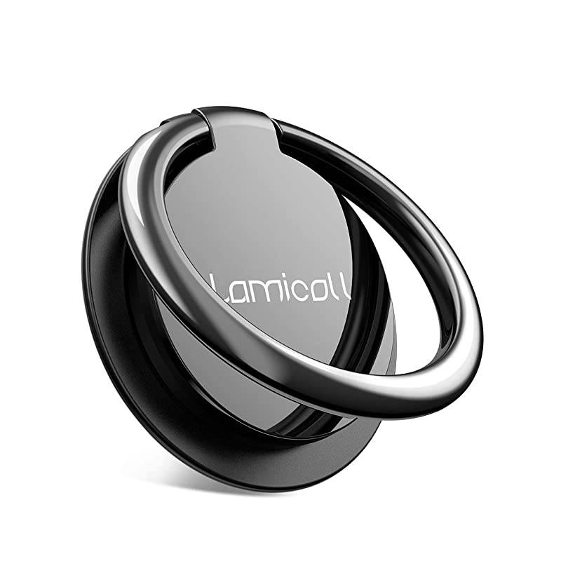 Cell Phone Finger Ring Holder  Phone Kickstand Metal Grip Stand for Hand Compatible with iPhone 11 Pro XS Max XR X 8 7 6 6s Plus 5s SE Galaxy S10 S8 S9 Small Version