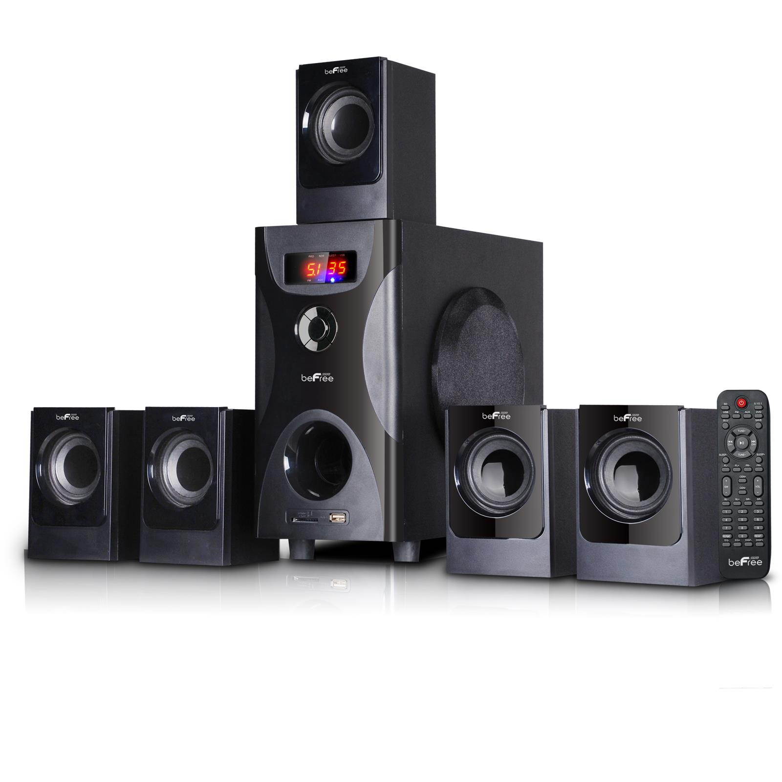 beFree Sound - Powered Wireless Speaker System - Black