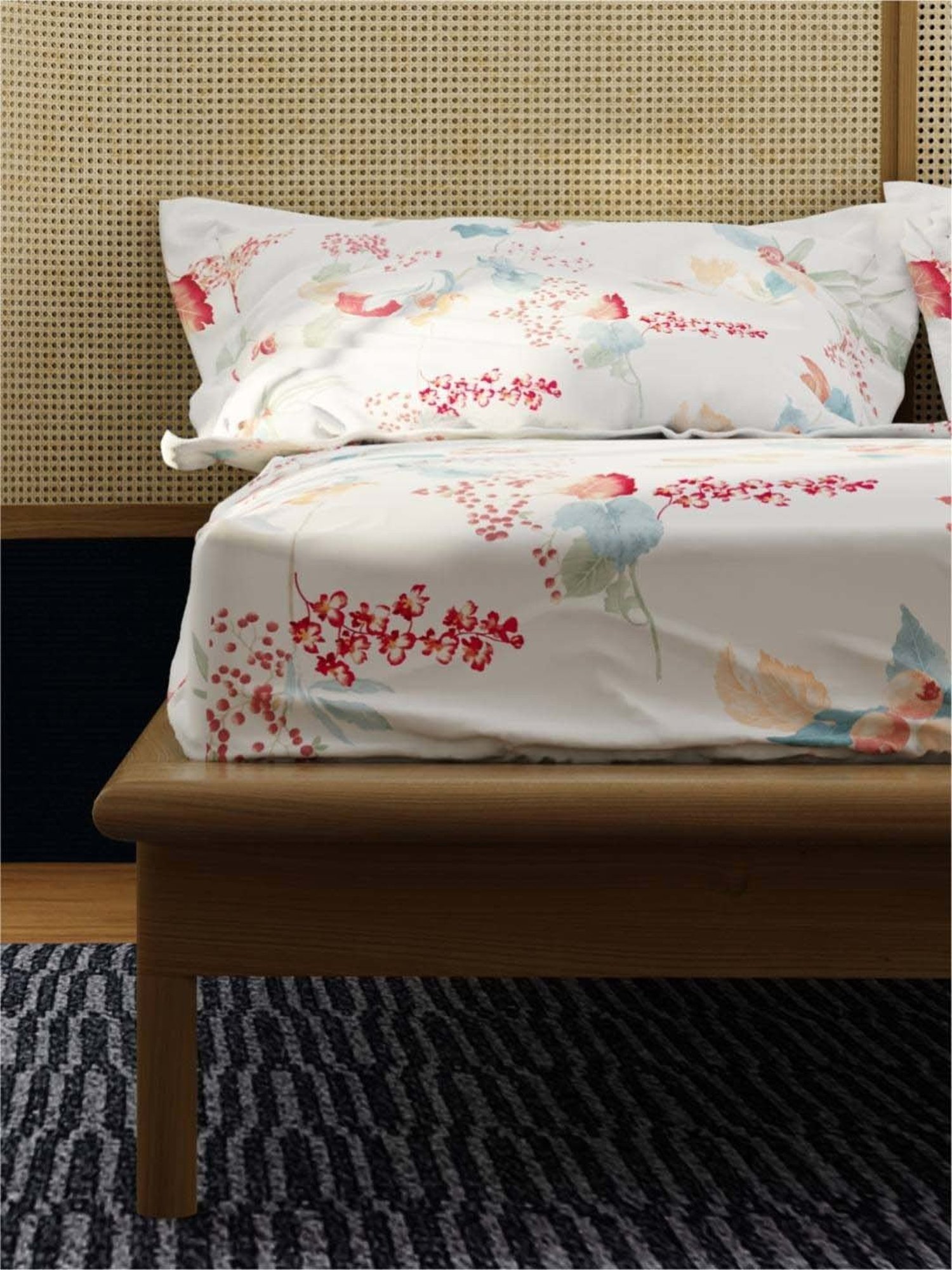 Maspar Purple 100% Cotton 200 TC Bed Sheet Set