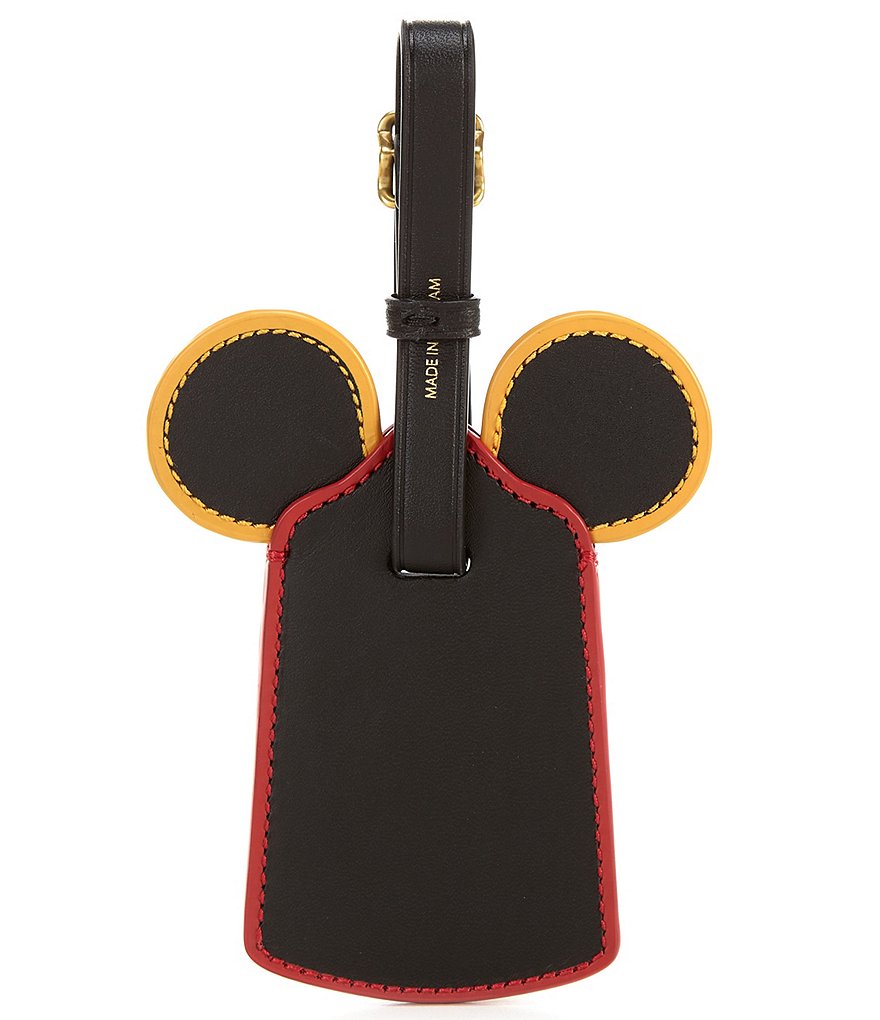 COACH Disney Mickey Mouse x Keith Haring Ear Luggage Tag