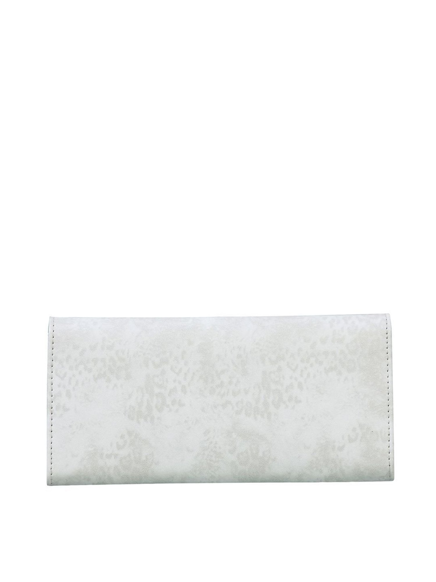 Bellissa Cream Printed Premium Tri-Fold Wallet for Women