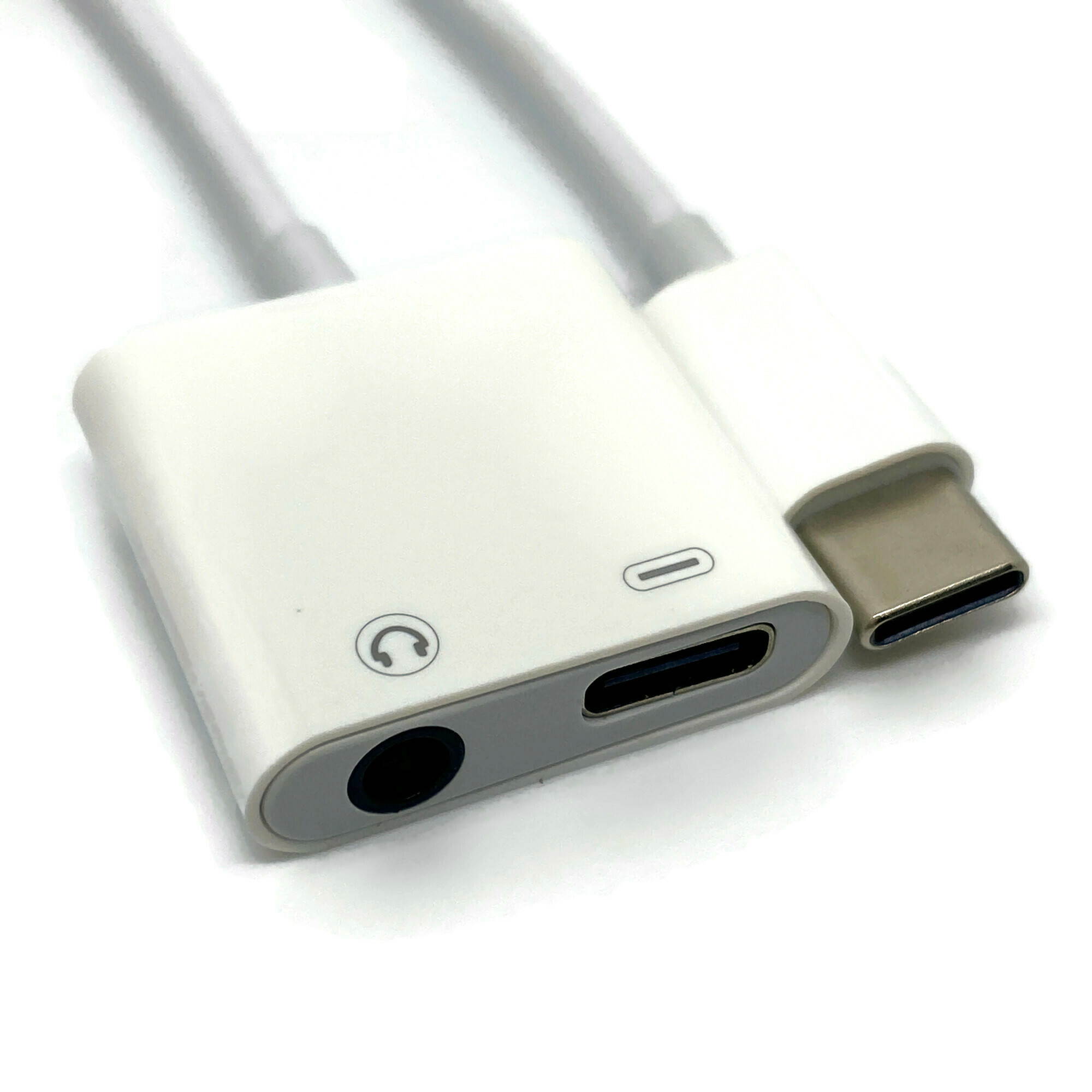 Dual Type C USB-C Headphone Audio Charging Adapter Splitter Converter 3.5mm Aux Cable Compatible with Samsung Galaxy S20, Google Pixel 5/4/3/3/1, iPad Pro, Xiaomi 6 6X 8