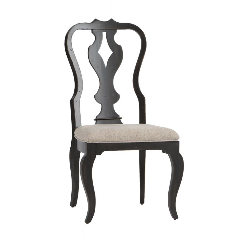 Splat Back Side Chair in Black - Liberty Furniture