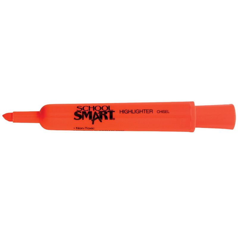 School Smart Non-Toxic Tank Style Highlighter Set, Chisel Tip, Assorted Colors, set of 20