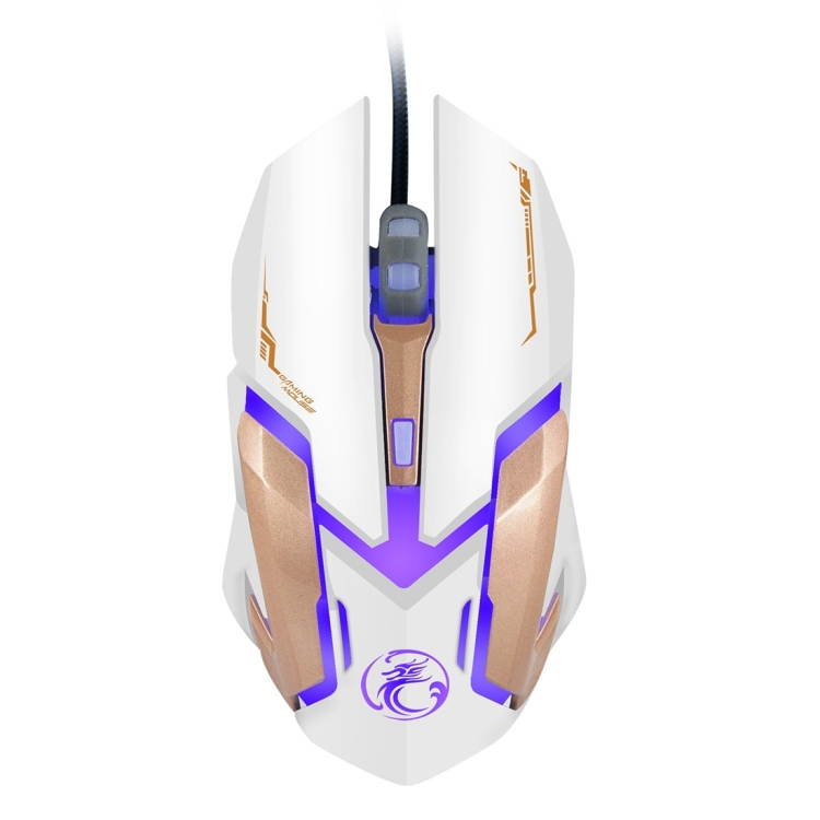 iMICE V6 LED Colorful Light USB 6 Buttons 3200 DPI Wired Optical Gaming Mouse for Computer PC Laptop