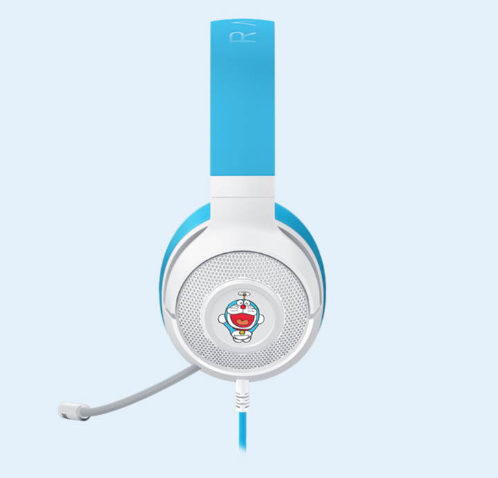 RAZER x Doraemon 50th Anniversary Limited edition gaming Headset, 40mm Drivers Wired Gaming Headphones with Mic Compatible with PC, Xbox One, PS4, Mac, and Nintendo Switch via 3.5mm cable
