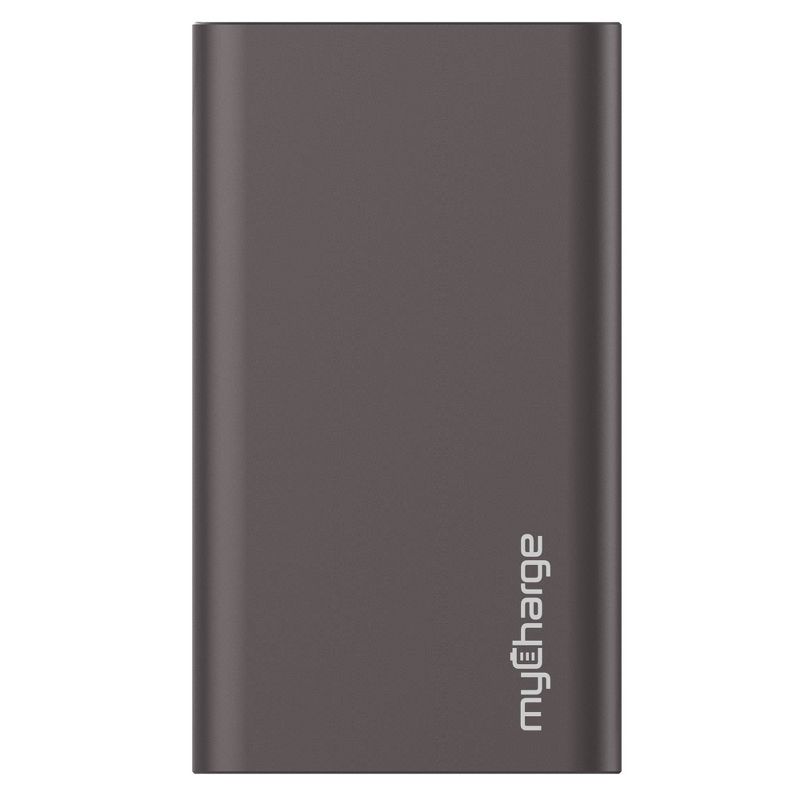myCharge Razor Max Turbo 8000mAh/18W Dual USB-C & USB-A Port Portable Charger - Gunmetal