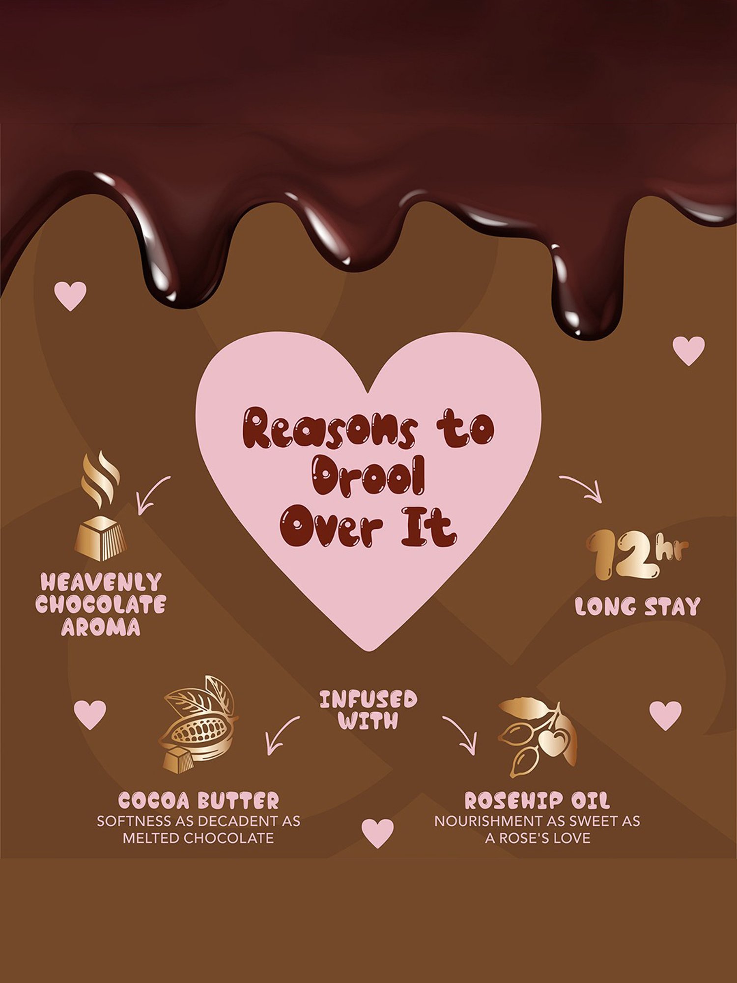 Blue Heaven Cookie & Crush Chocolate-Flavored Matte Lipstick Caramel Cravings - 3.4 gm