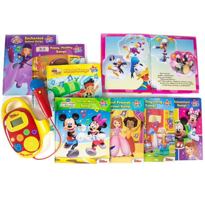 Disney Junior Sing With Me Sing-Along Music Player and 8-Book Library