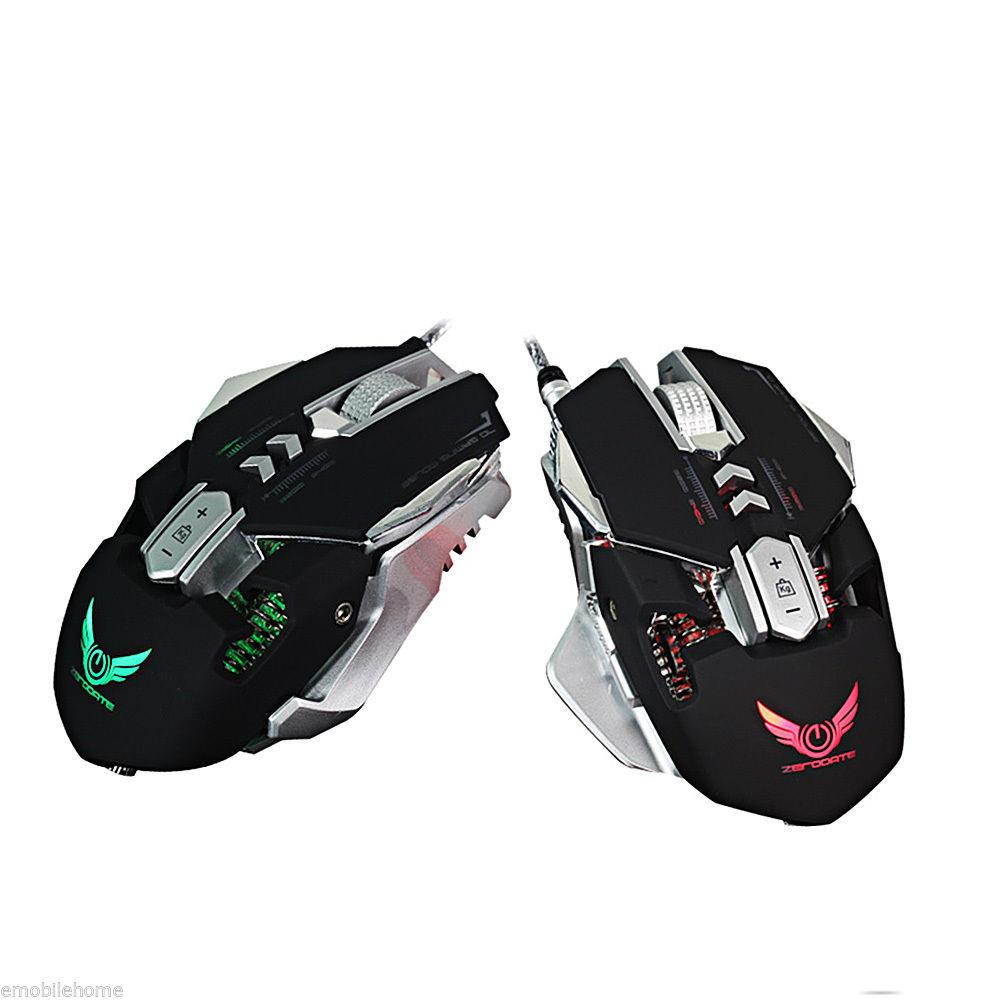 ZERODATE X300 Professional 3200DPI Optical Programmable Wired Gaming Mouse