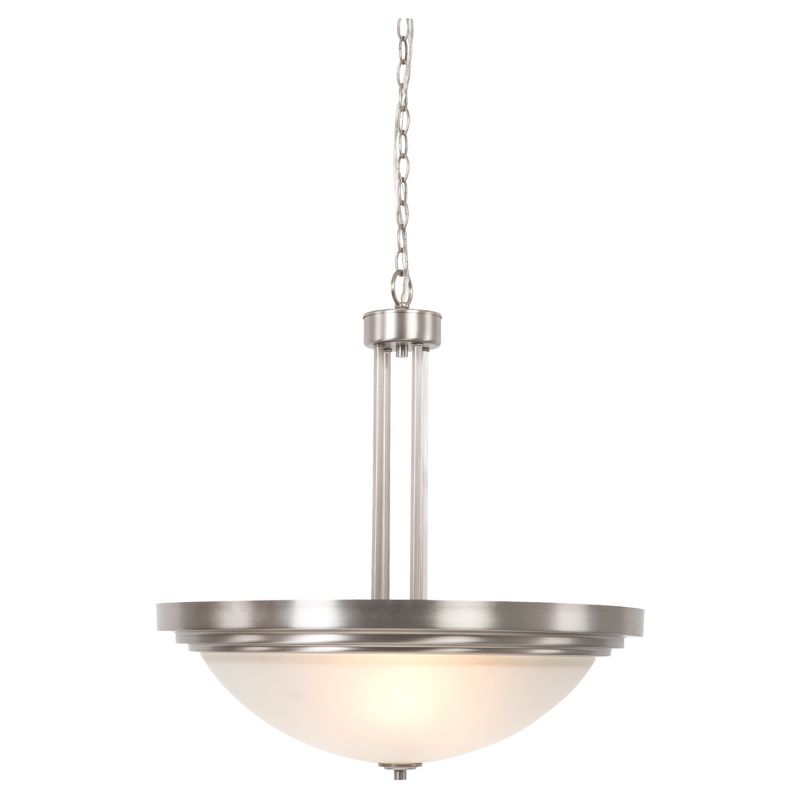 Yosemite Three Lights Pendant Satin Nickel