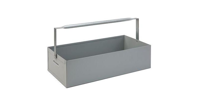 WESTWARD 35XR72 20-1/8" Plumbers Tool Tote, 1 Pocket, Gray