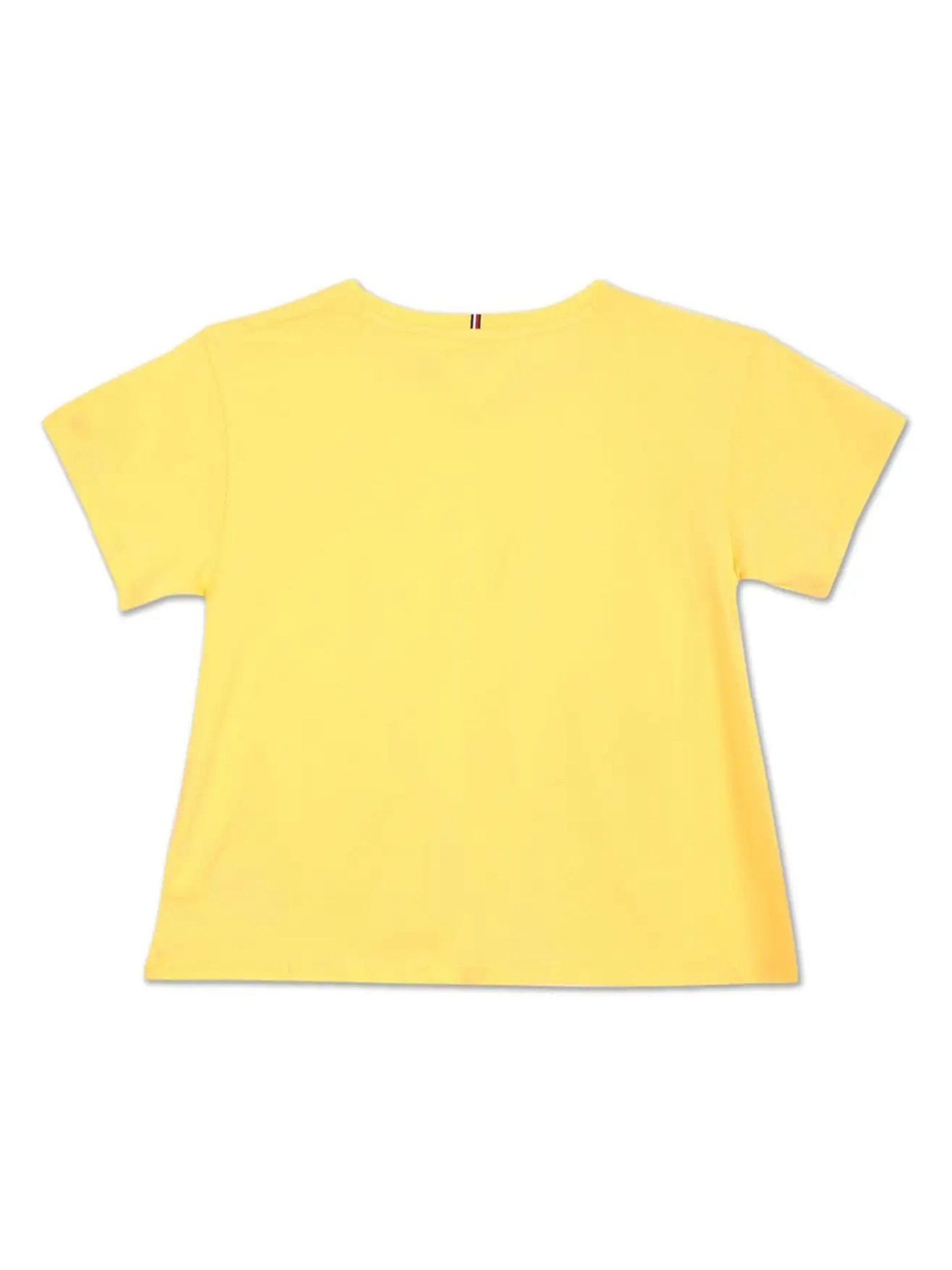 Tommy Hilfiger Kids Yellow Solid T-Shirt