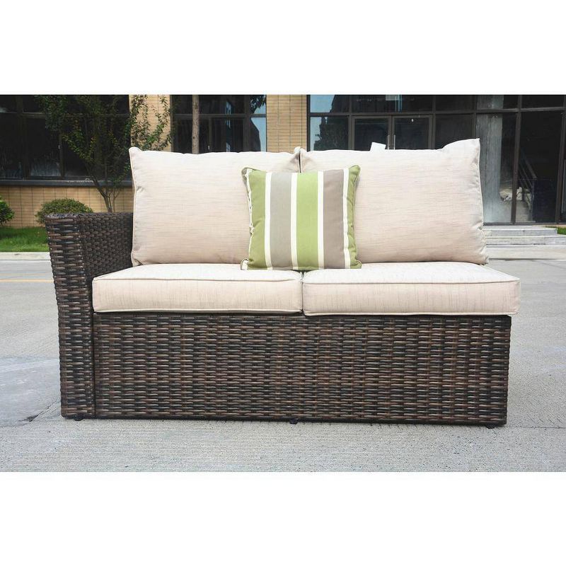 Mulan 7pc Wicker Patio Conversation Set - Direct Wicker