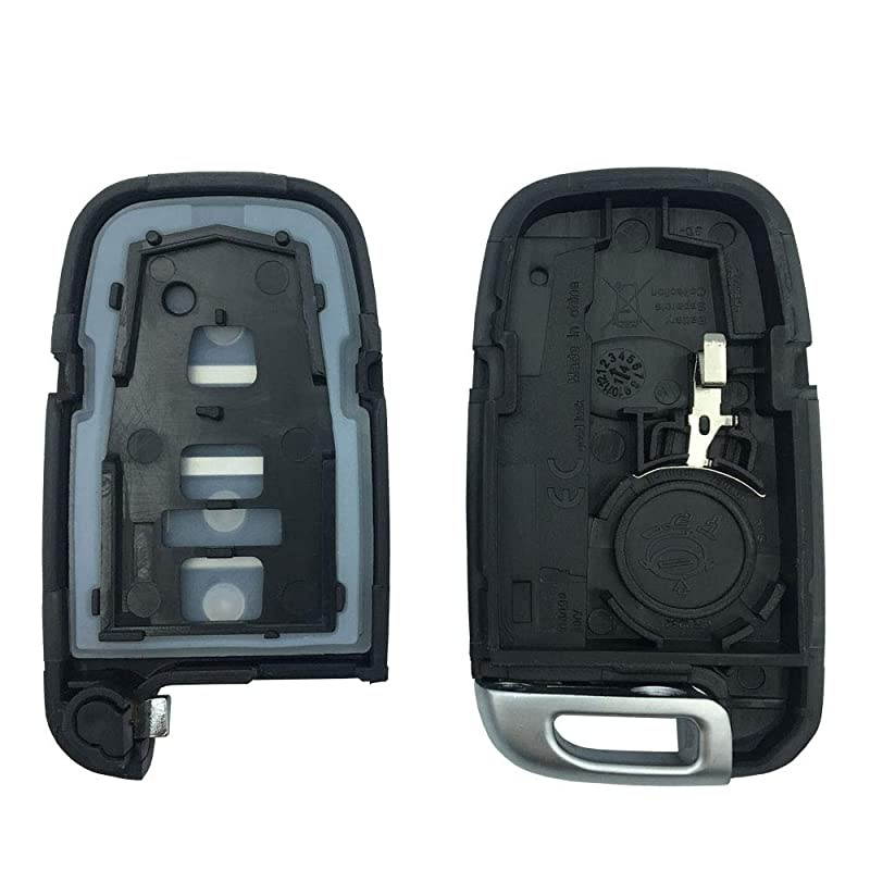 Keyless 4 Buttons Smart Key Shell Case Fob Fits for Hyundai Sonata Elantra Genesis Veloster Key Fob Cover(No Chip)