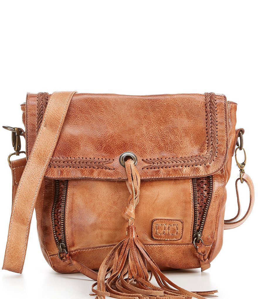 Bed Stu Whoopi Tassel Detail Crossbody Bag