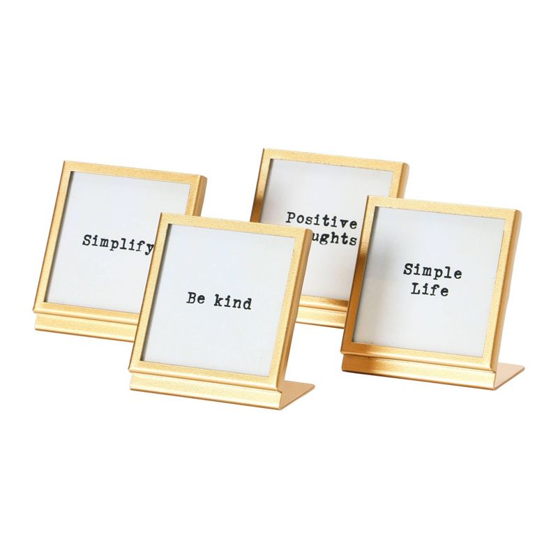 Saying 4 Styles Metal/Glass Frame Set - 3R Studios