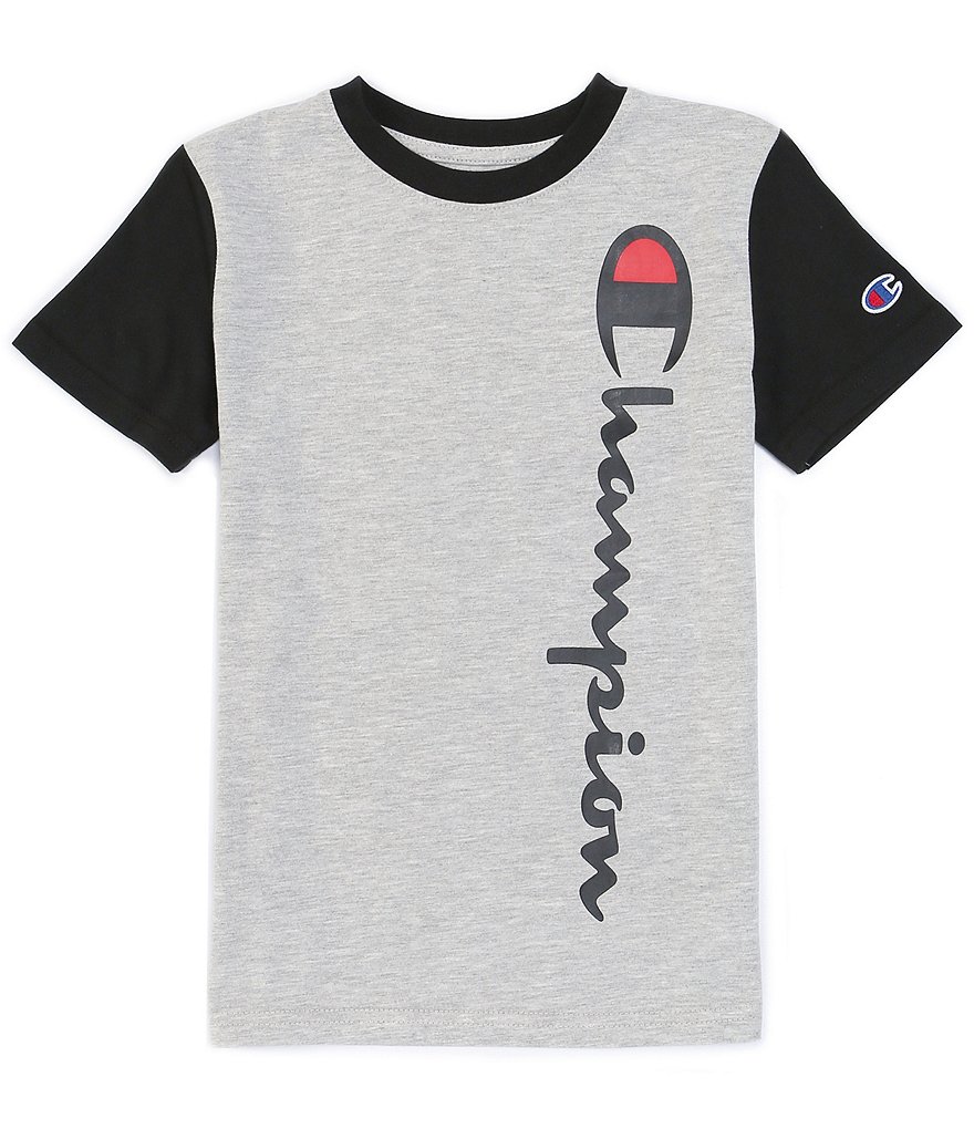 Champion Big Boys 8-20 Short-Sleeve Signature Colorblock Tee