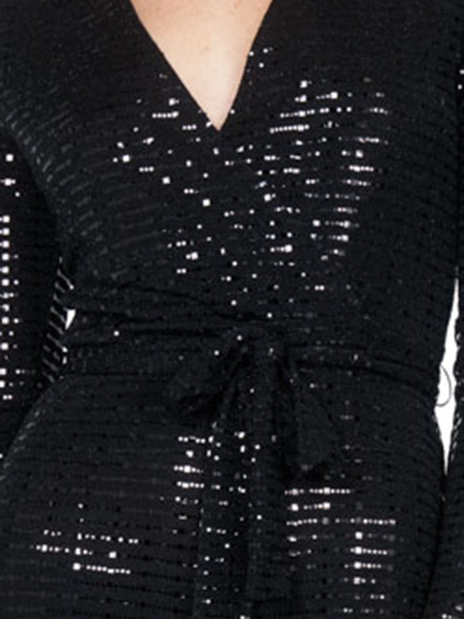 Cover Story Black Embellished Jumpsuit