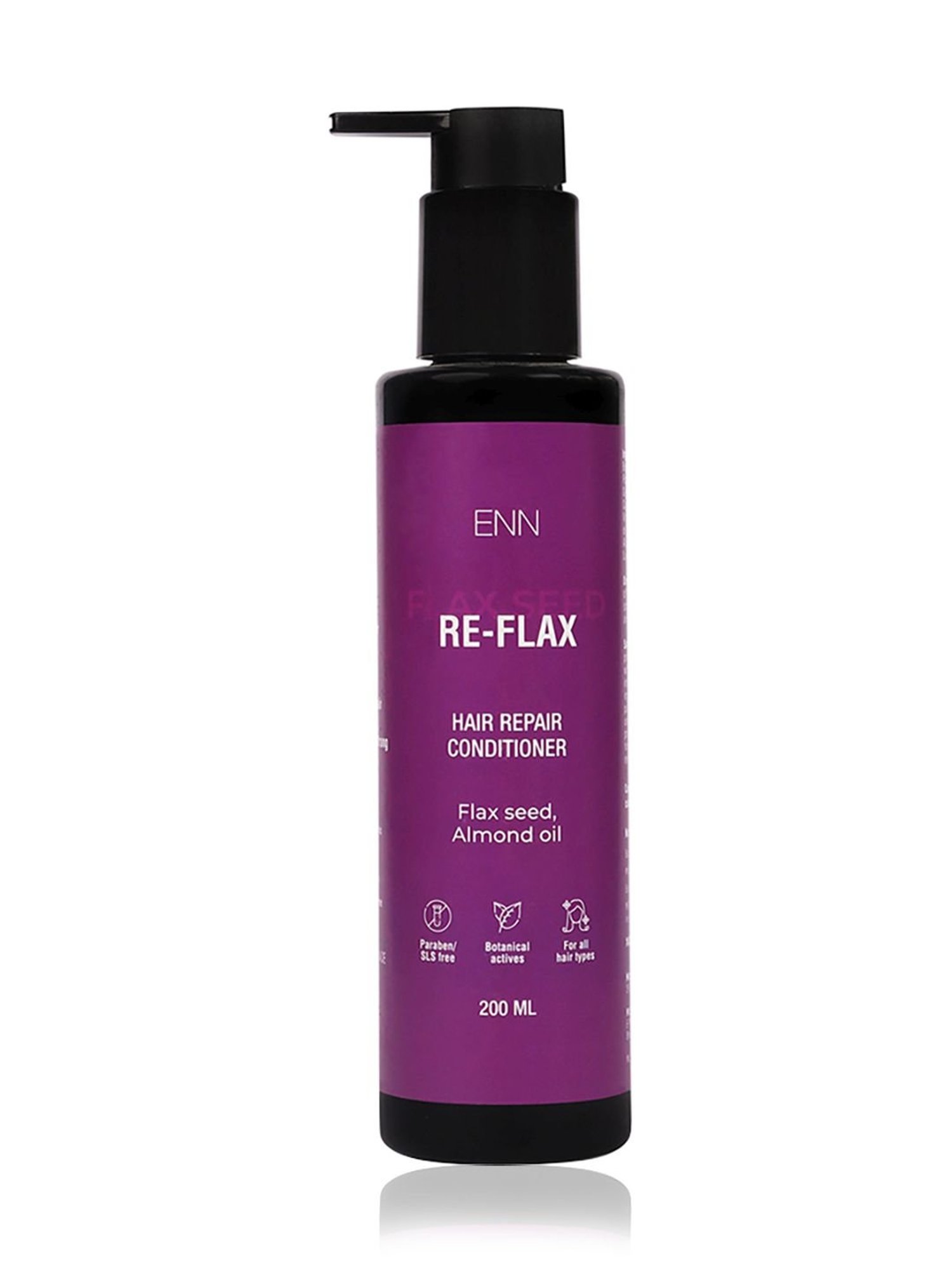 ENN Re-Flax Hair Repair Conditioner, seed, Almond oil, Curly girl friendly, All Hair types - 200 ml