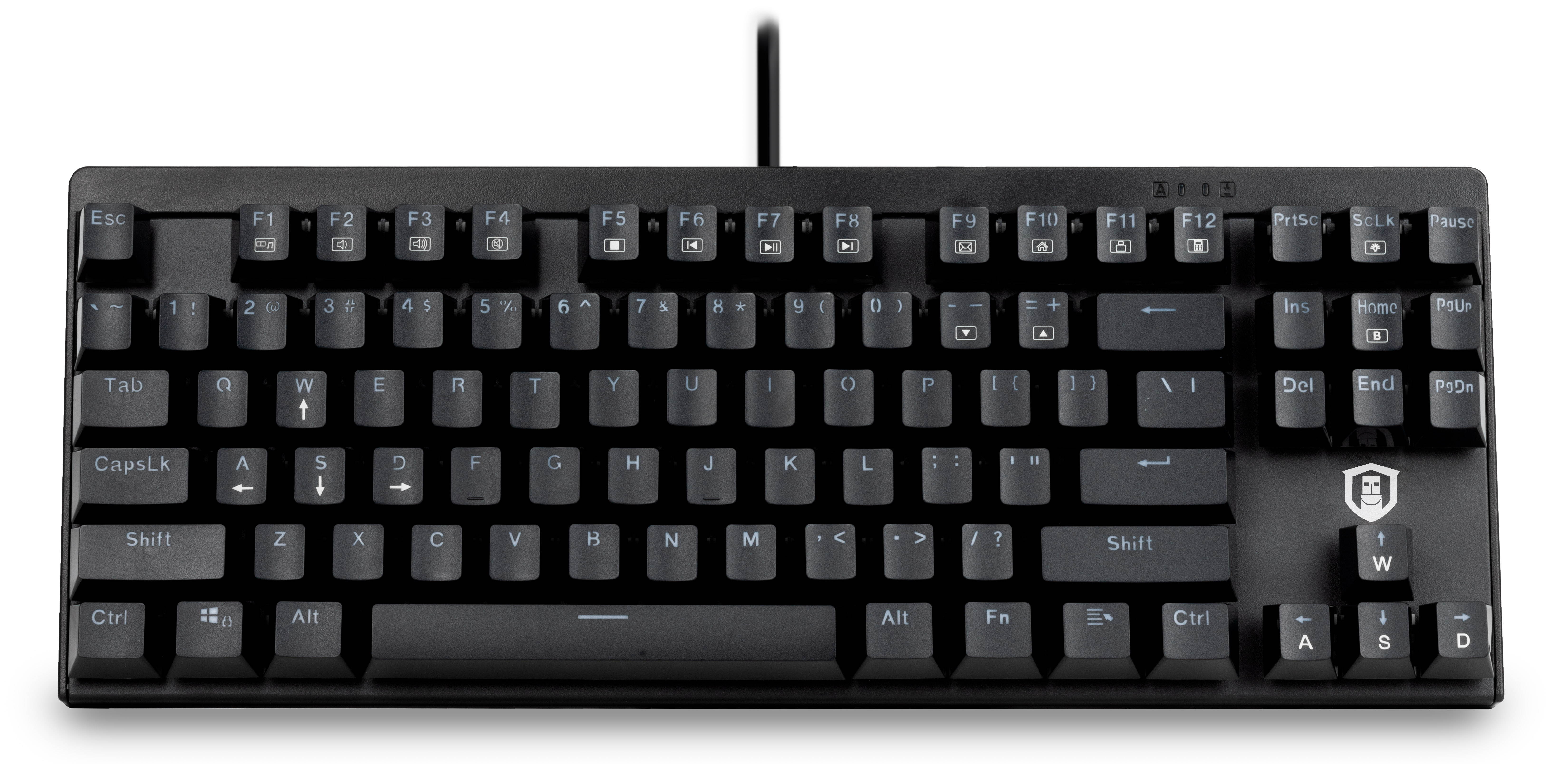 Plugable Compact TKL 87-Key Mechanical Keyboard with Red Linear Switches