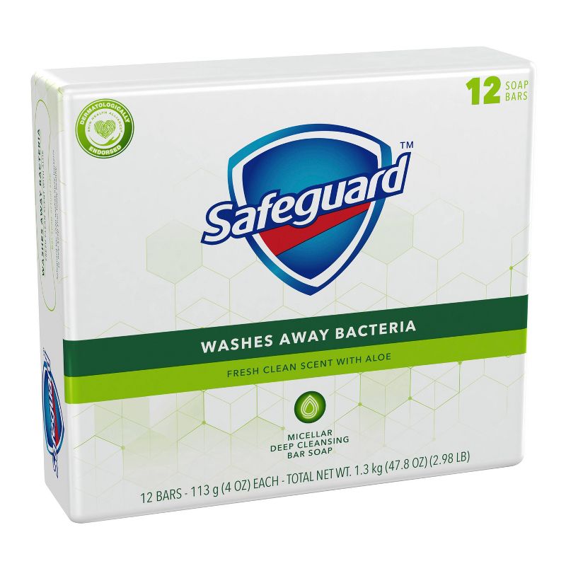 Safeguard Aloe Bar Soap - 12pk - 4oz each