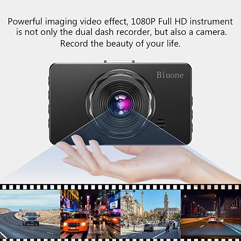 Camera for Cars, Super Night Vision Cam Front and Rear with 32G SD Card, 1080P FHD DVR Car board Camera with G-Sensor, WDR, Parking Monitor, Loop Recording, Motion Detection ?2021 New?