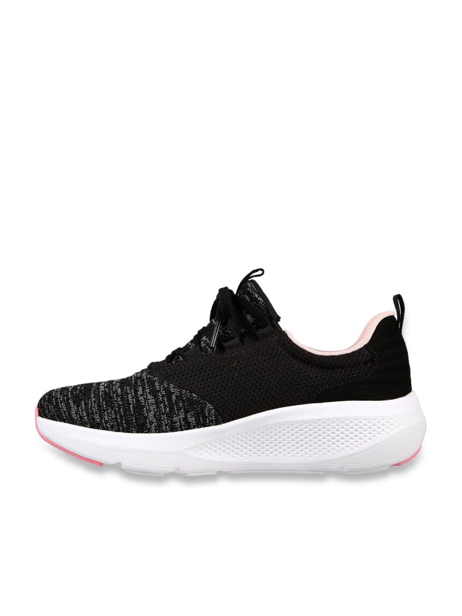 Skechers Women's GO RUN ELEVATE-PLEASANT DAYS Black Running Shoes