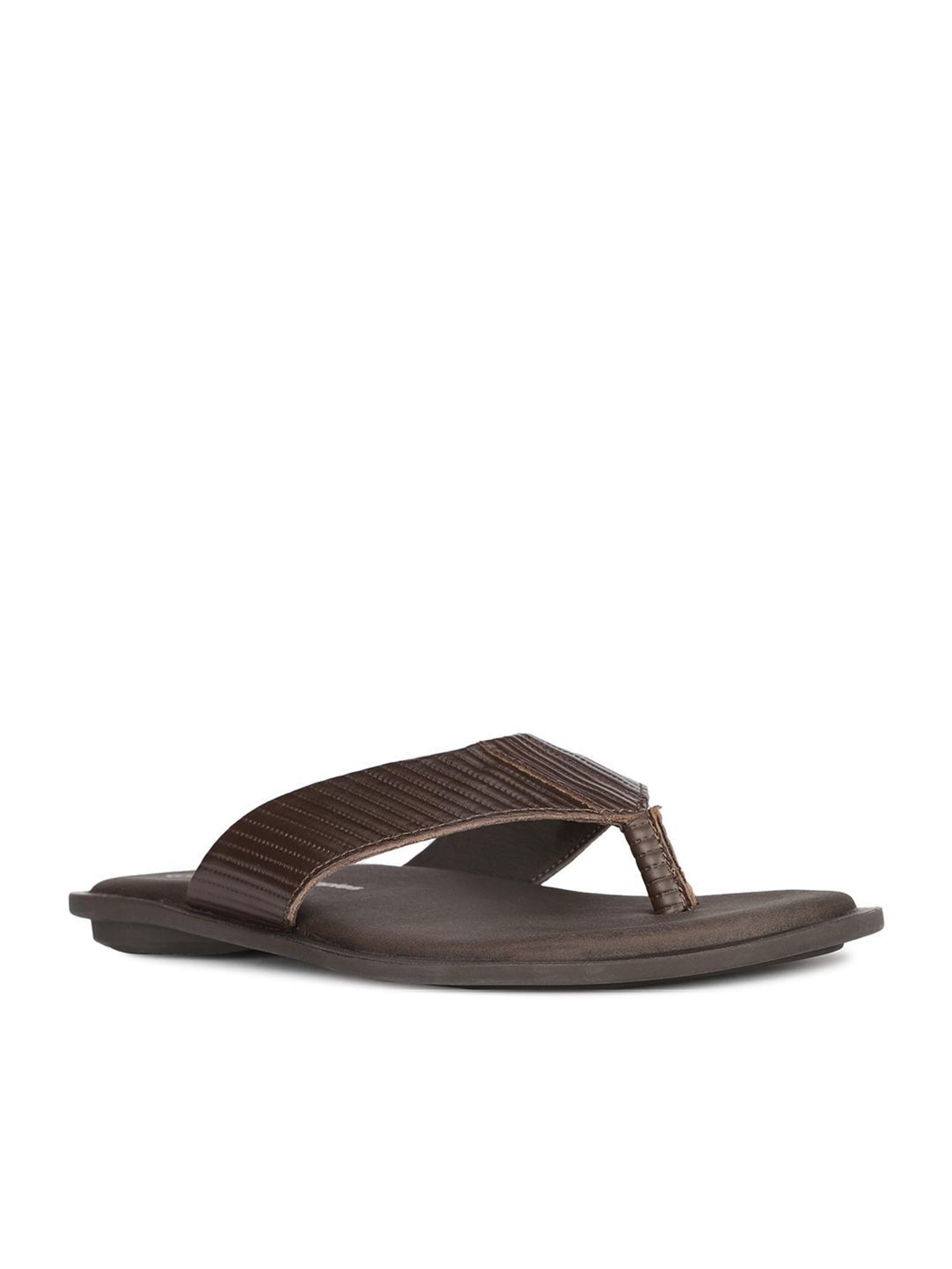 Hush Puppies by Bata Men's EDDIE E Brown Thong Sandals