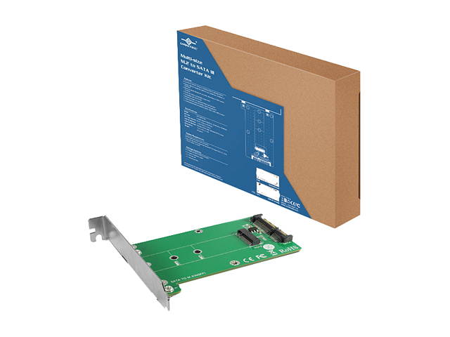 VANTEC UGT-M2ST120 Multi-size&nbsp;M.2&nbsp;to&nbsp;SATA&nbsp;III&nbsp;Converter&nbsp;Kit