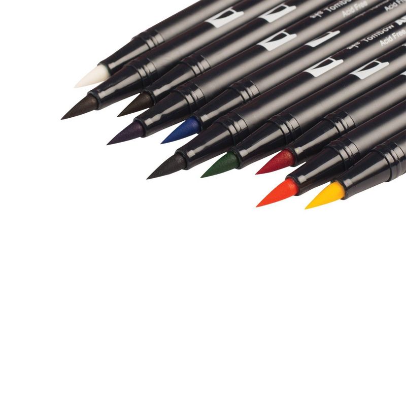 Tombow 10ct Dual Brush Pen Art Markers - Primary