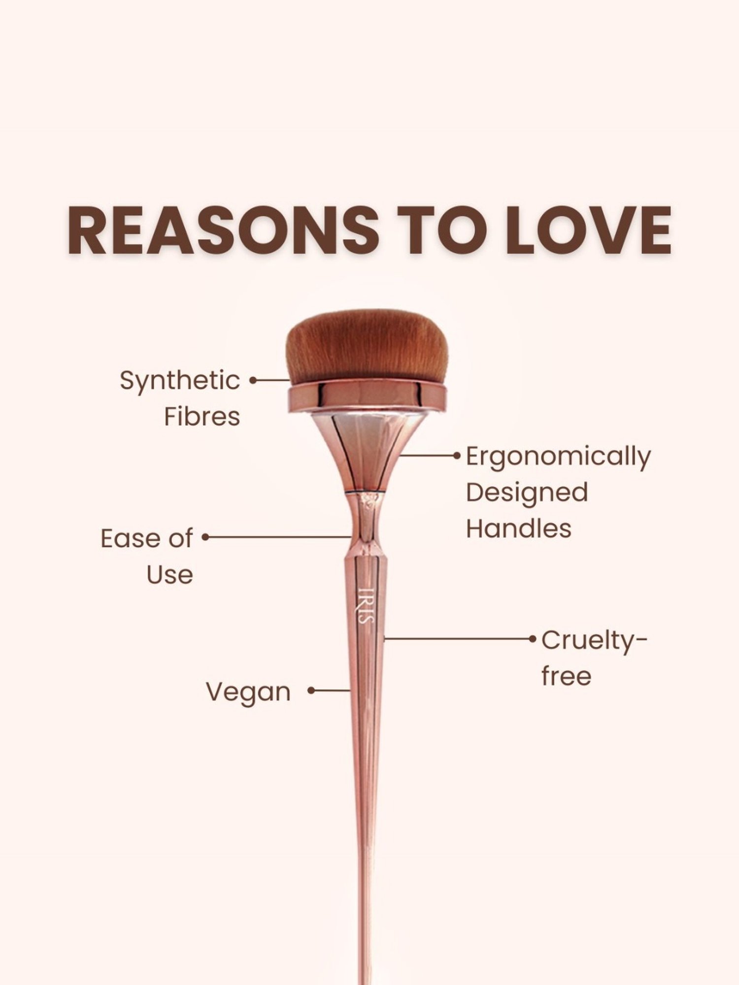 Iris Cosmetics Luminous HD Foundation Brush