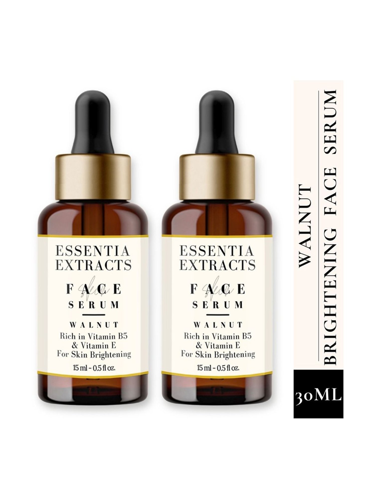 Essentia Extracts Walnut Skin Brigening Facial Serum (Pack of 2) - 30 ml