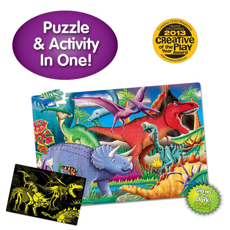 The Learning Journey Puzzle Doubles! Glow in the Dark! Dinos 100 pcs