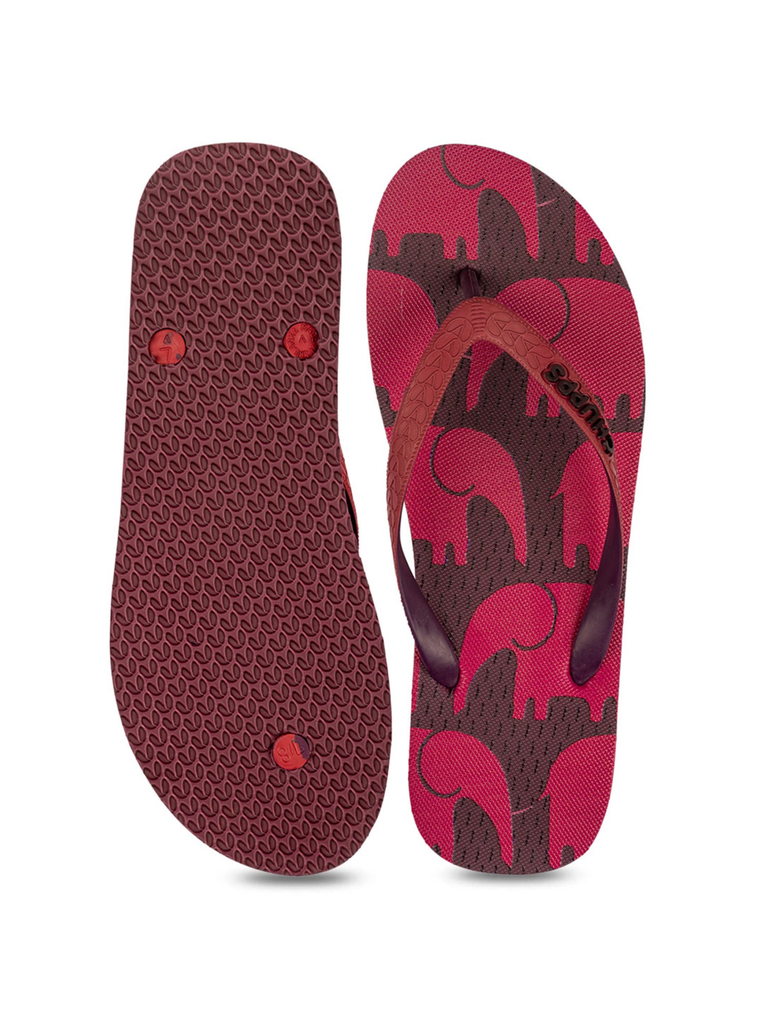 Chupps Men's Red Flip Flops