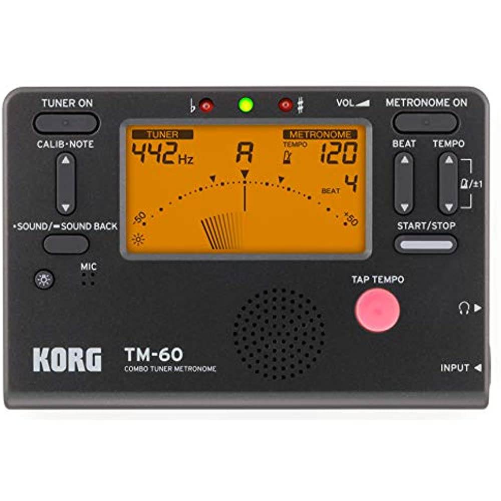 Korg TM-60 Tuner Metronome Black