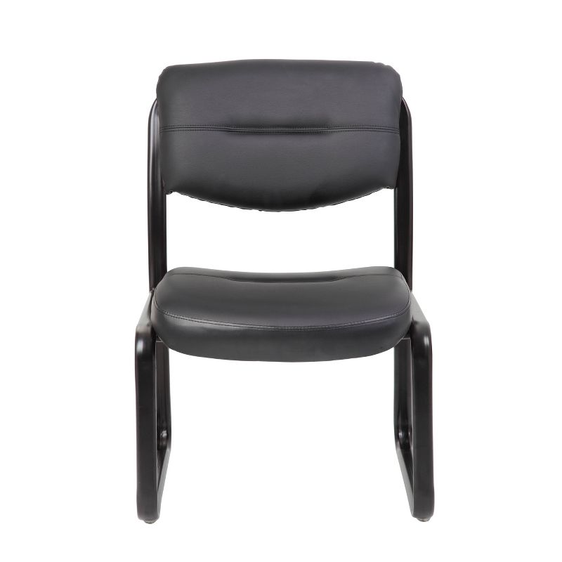 Sled Base Guest Chair Black - Boss