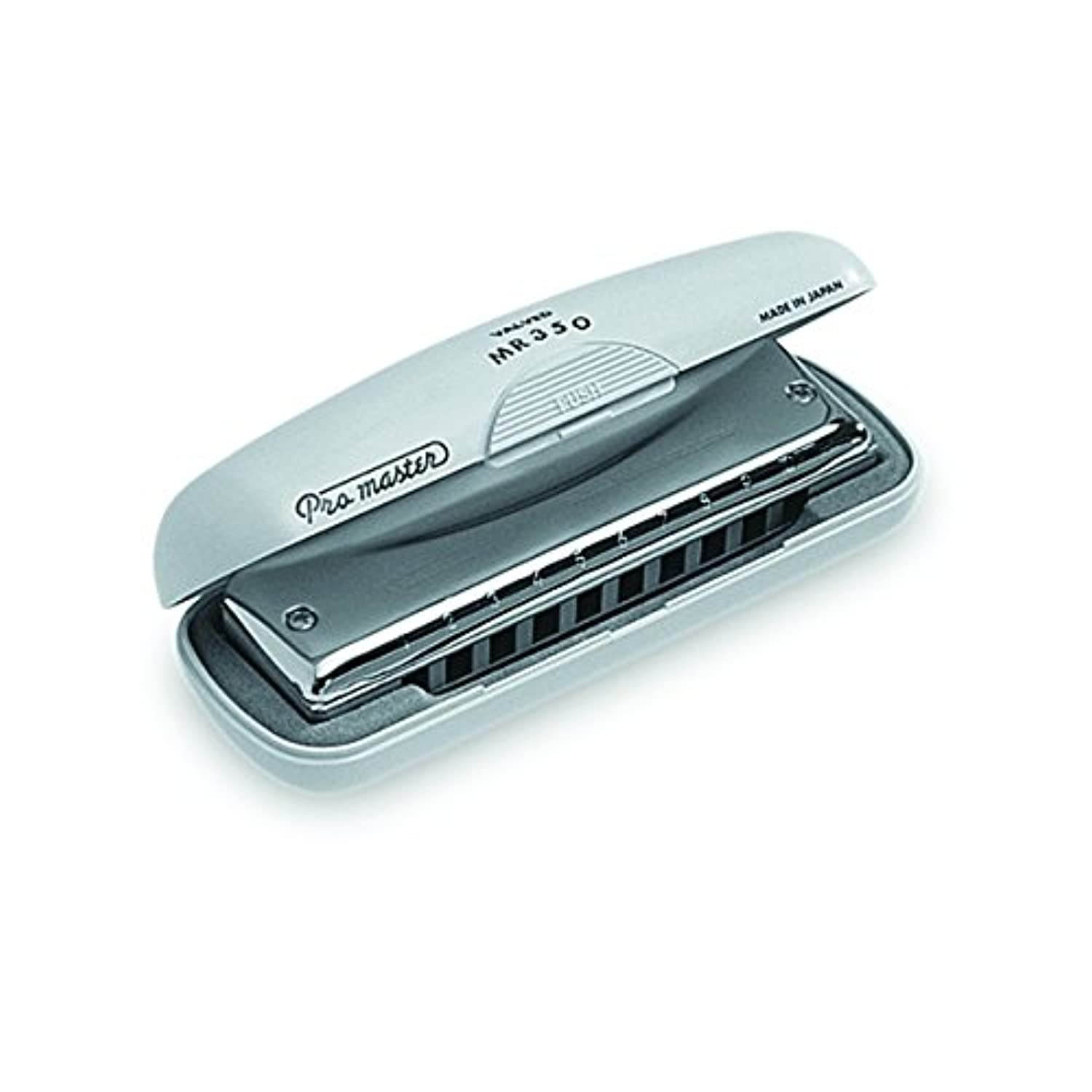 Suzuki MR-350-F# Promaster Deluxe 10-Hole Diatonic Harmonica, Key of F#