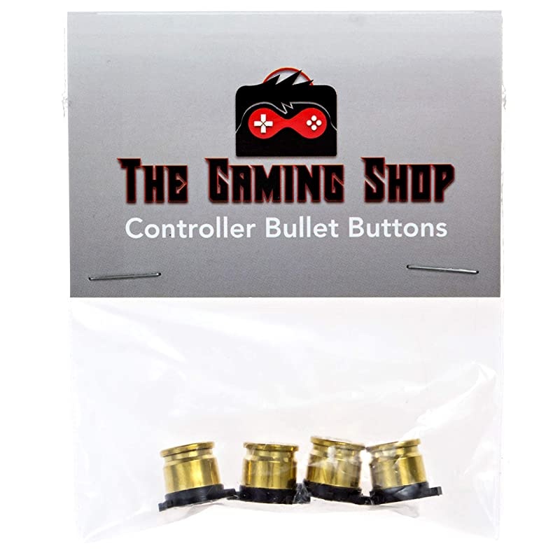 Bullet Buttons Gold Silver Made Using Real Once Fired 9MM Bullet Casings Designed for PS3 and PS2 Controllers
