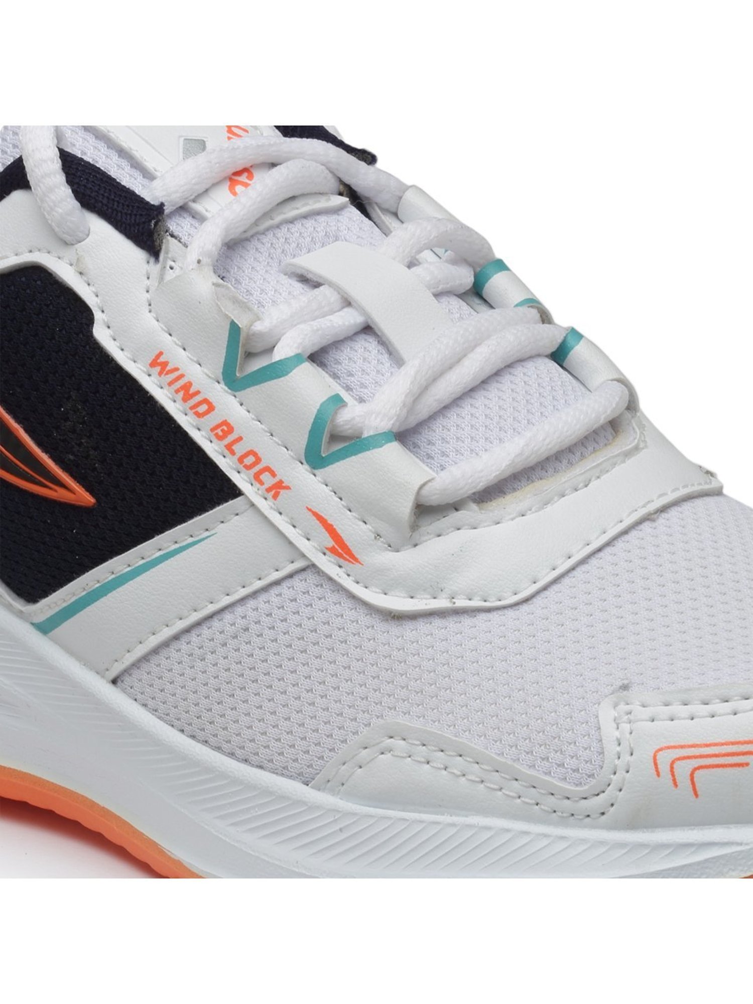 Asian Kids White Running Shoes