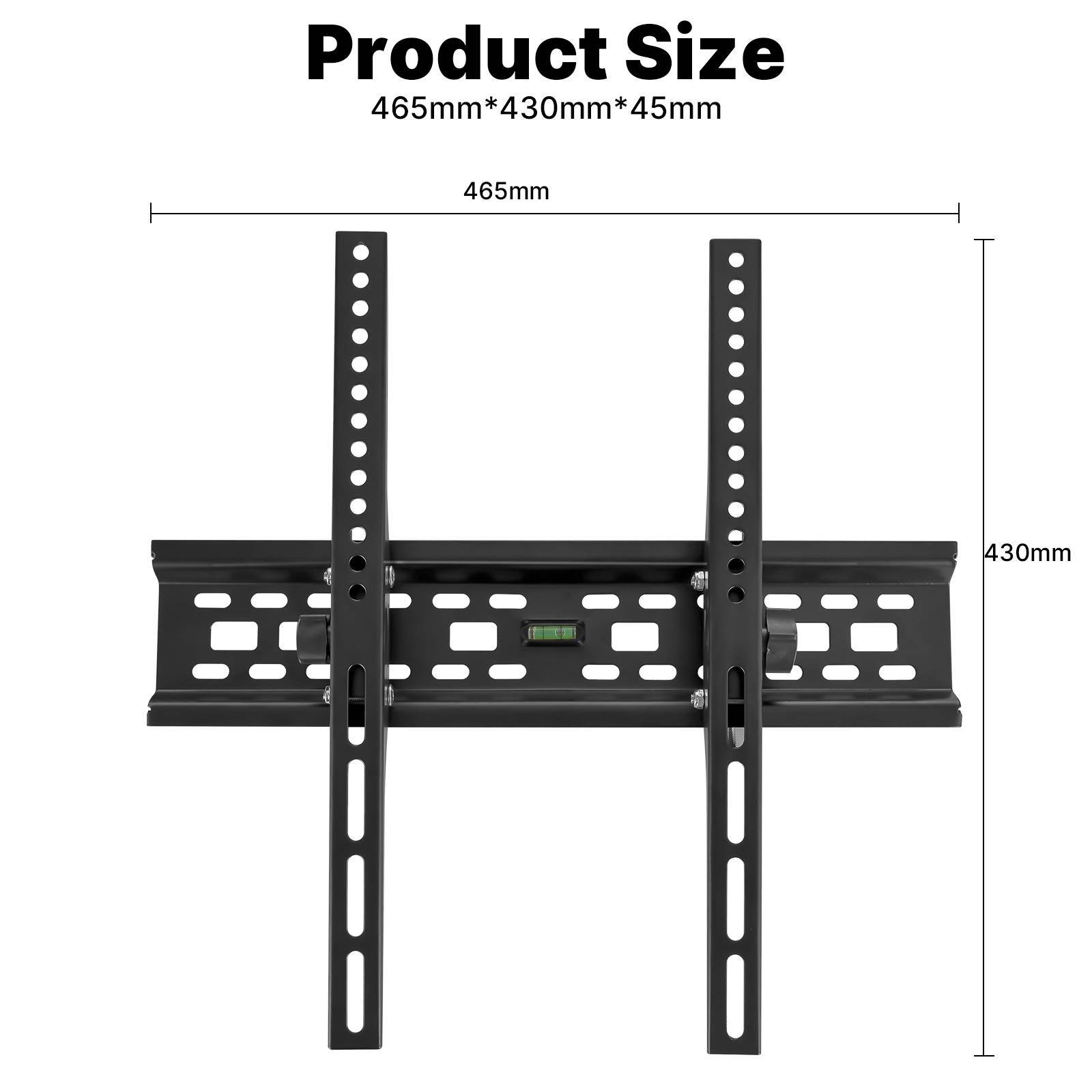 Longham Wall Mount Bracket Universal Table Desk Pedestal TV Stand Screen Monitor Riser for LCD LED 14"-55"