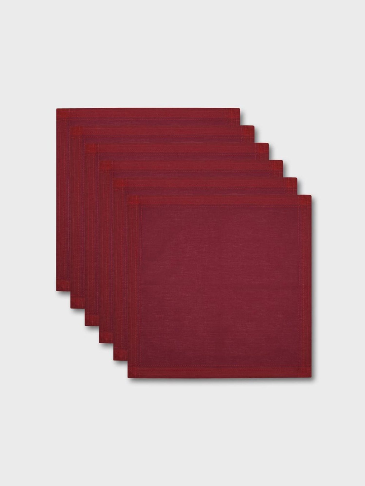 Fabindia Fuschia Cotton 92 TC 125 GSM Tanka Napkin - Set of 6
