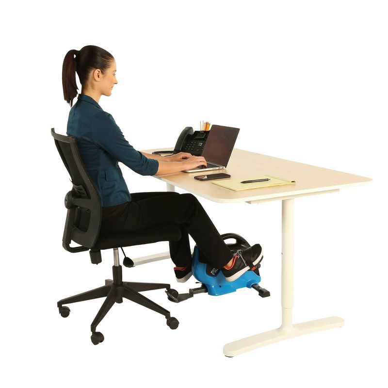 Body Flex Sports Body Rider BRF700 Stationary Full Body Cardio Exercise Upright Fan Bike with Dual Action Handlebars and Adjustable Seat